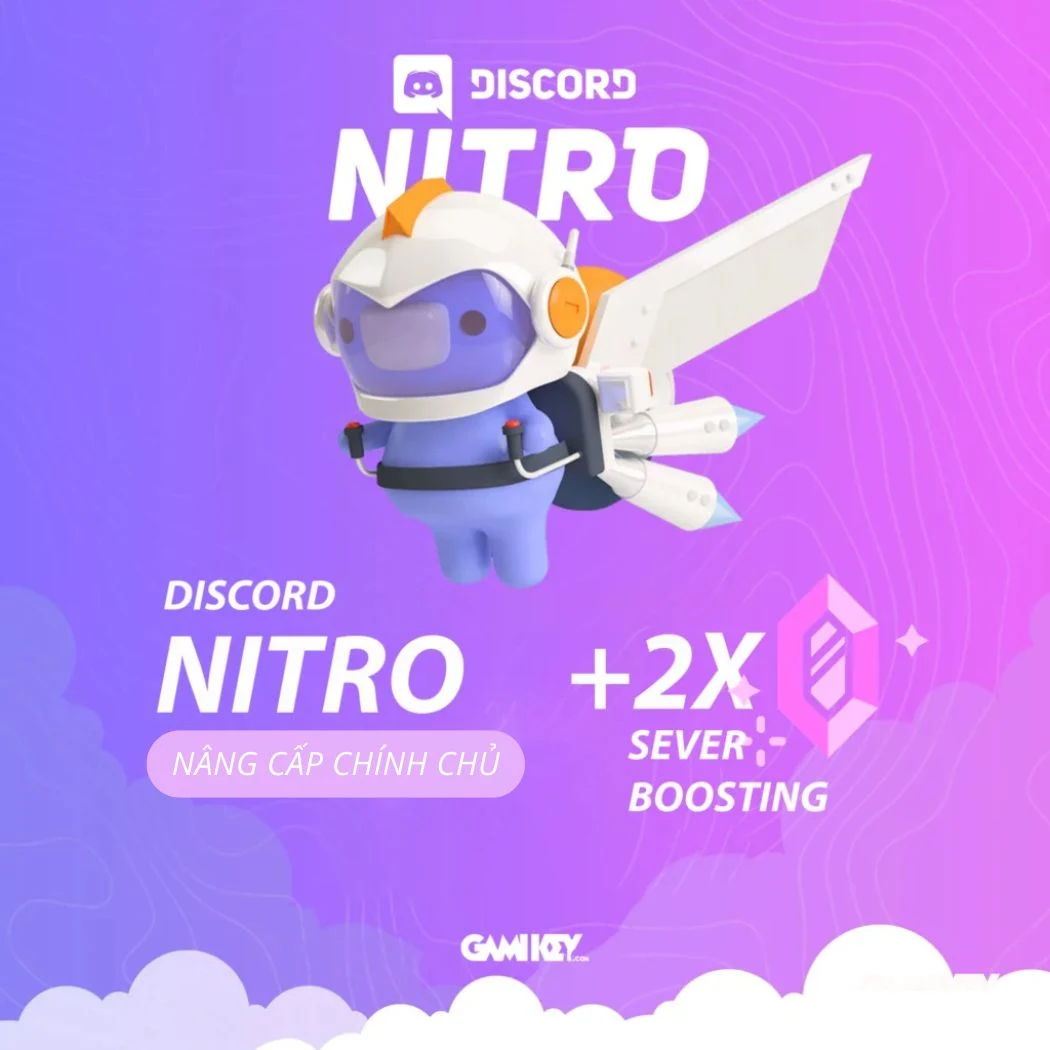 Discord Nitro (with 2 Server Boosts) — Official Account Upgrade