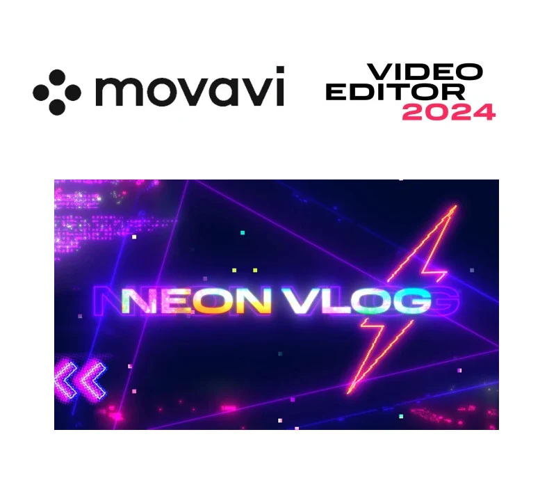 Movavi Video Editor 2024 — Neon Vlog Pack DLC (Steam Key)