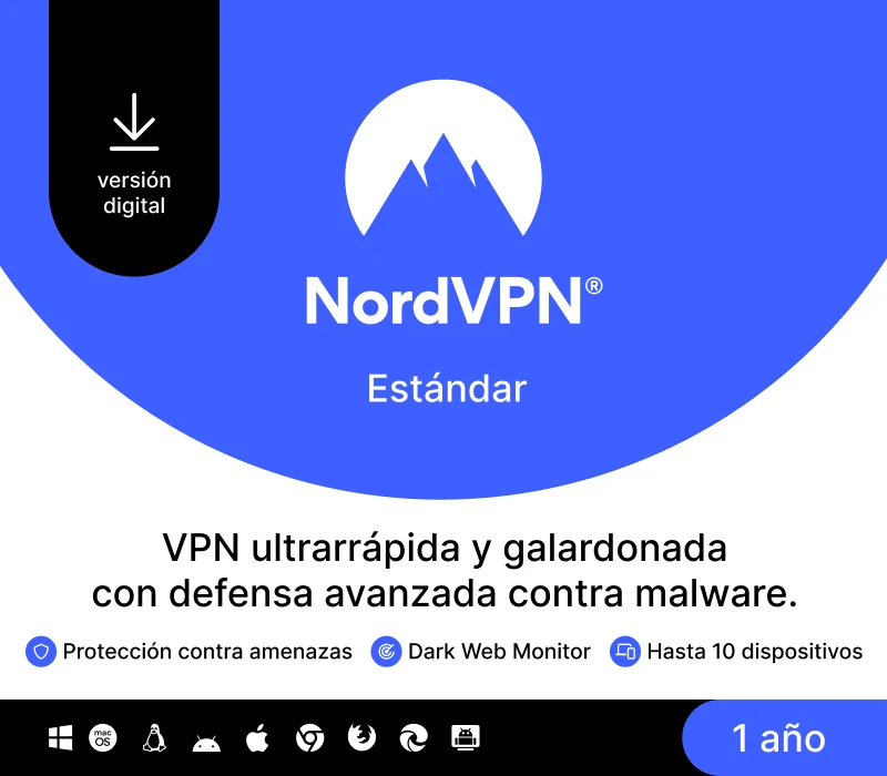 NordVPN Standard ES (1 Year / 10 Devices) Activation Key