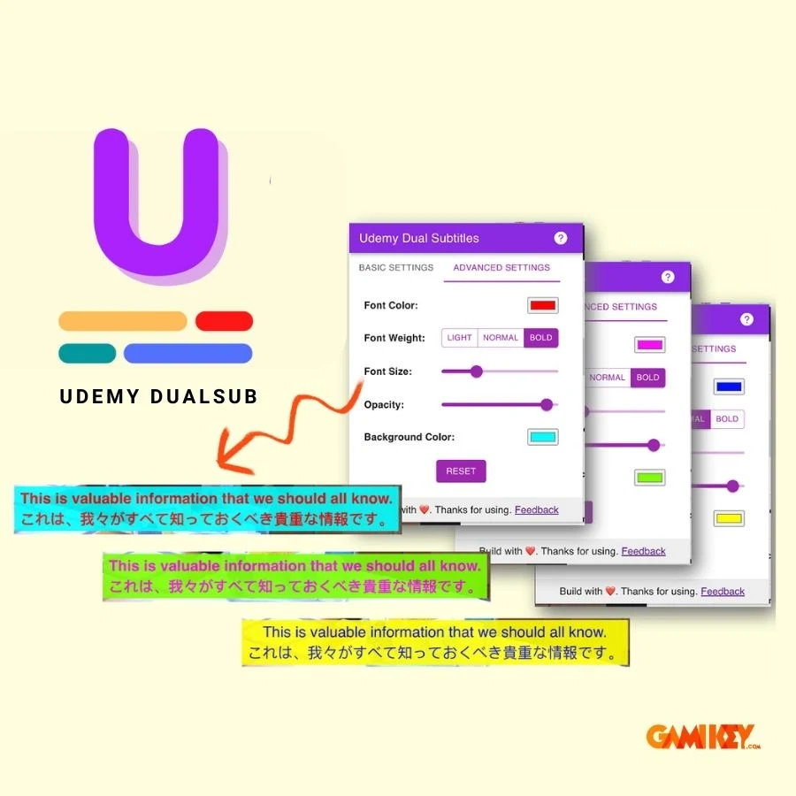 Udemy Dual Subtitles Pro (1-Month License) — Real-Time Bilingual AI Subtitle Translator for Courses